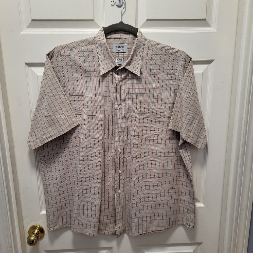 Arrow Bradstreet Men's Short Sleeve Shirt Size XL Tall.